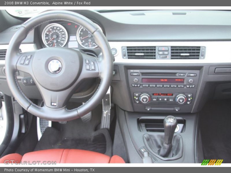 Alpine White / Fox Red 2008 BMW M3 Convertible