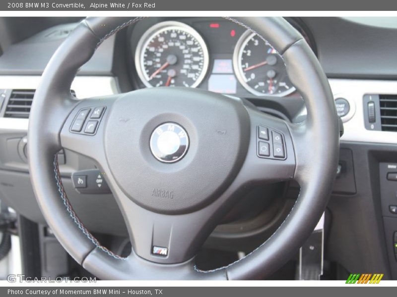 Alpine White / Fox Red 2008 BMW M3 Convertible