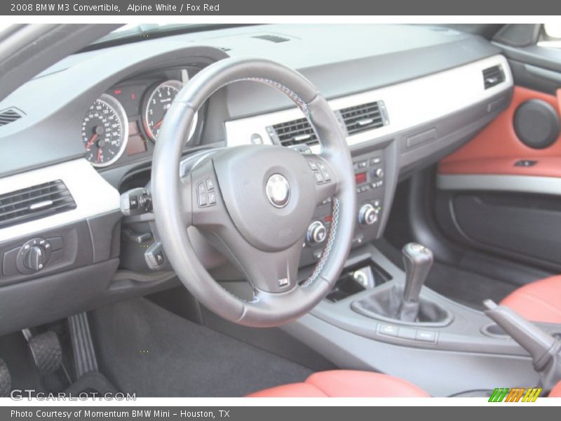 Alpine White / Fox Red 2008 BMW M3 Convertible