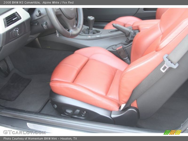 Alpine White / Fox Red 2008 BMW M3 Convertible