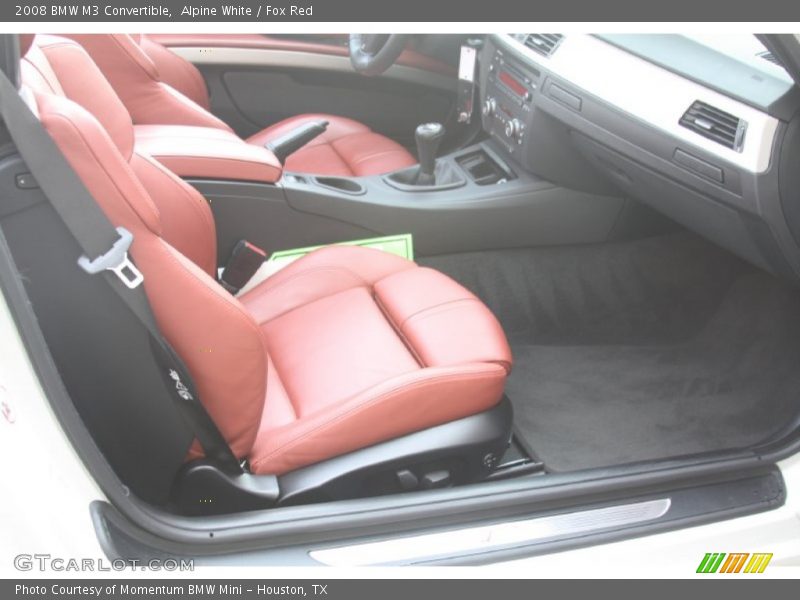 Alpine White / Fox Red 2008 BMW M3 Convertible