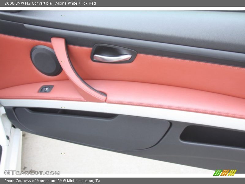 Alpine White / Fox Red 2008 BMW M3 Convertible