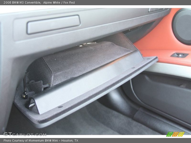 Alpine White / Fox Red 2008 BMW M3 Convertible