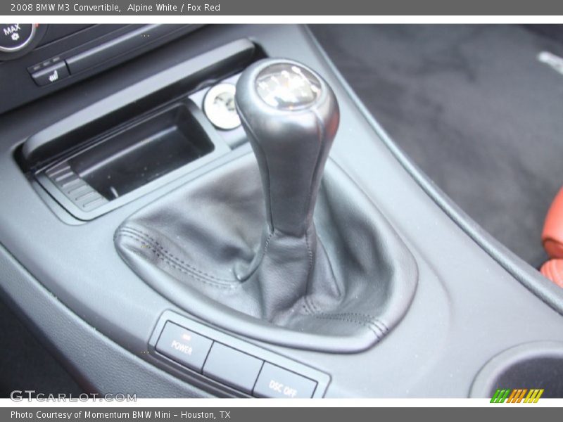 Alpine White / Fox Red 2008 BMW M3 Convertible