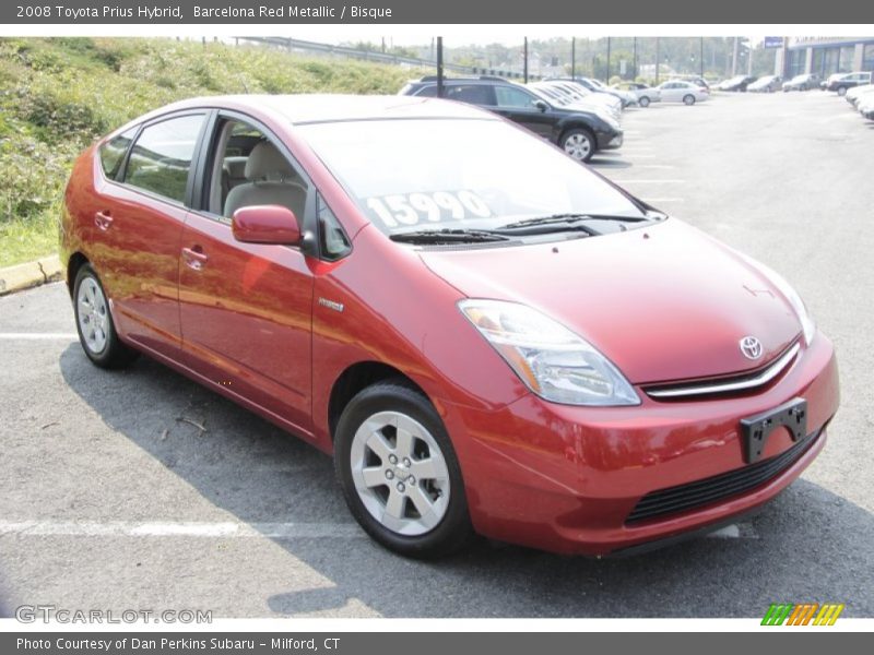 Barcelona Red Metallic / Bisque 2008 Toyota Prius Hybrid