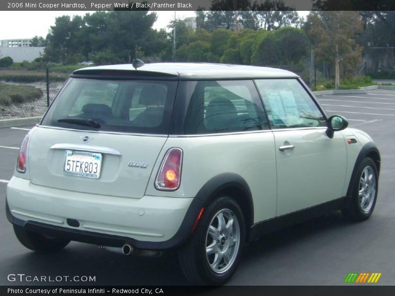 Pepper White / Black/Panther Black 2006 Mini Cooper Hardtop