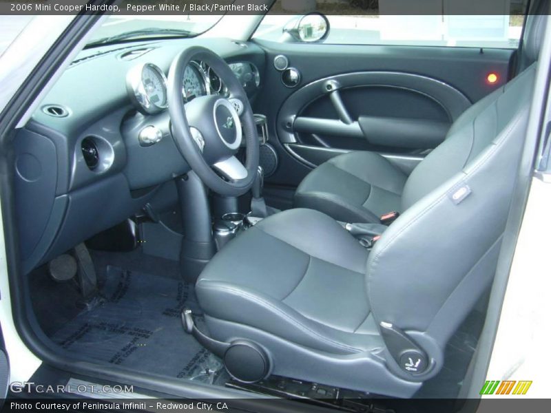Pepper White / Black/Panther Black 2006 Mini Cooper Hardtop
