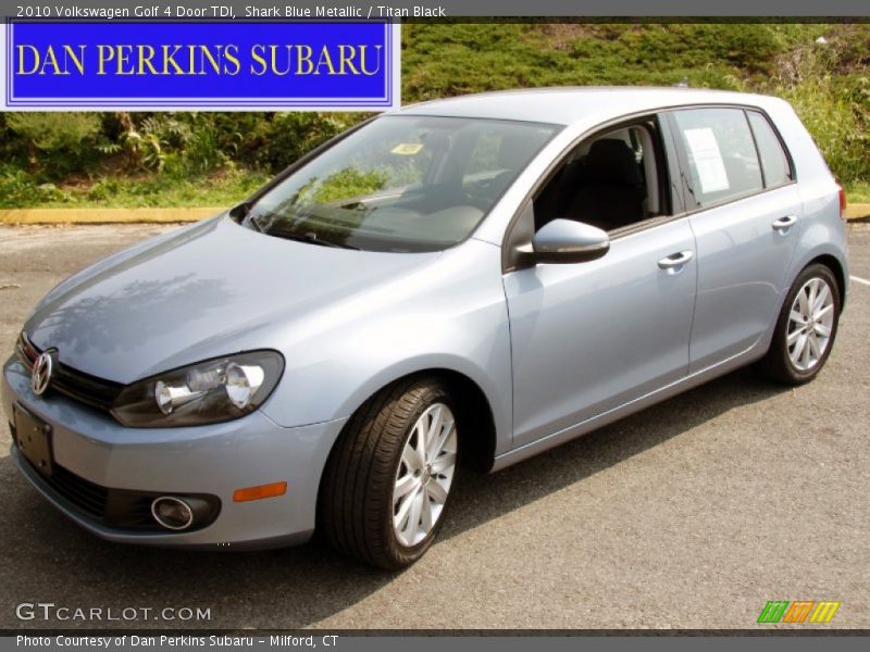 Shark Blue Metallic / Titan Black 2010 Volkswagen Golf 4 Door TDI