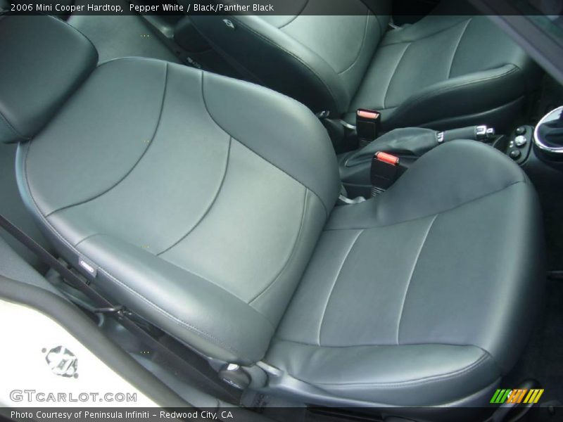 Pepper White / Black/Panther Black 2006 Mini Cooper Hardtop
