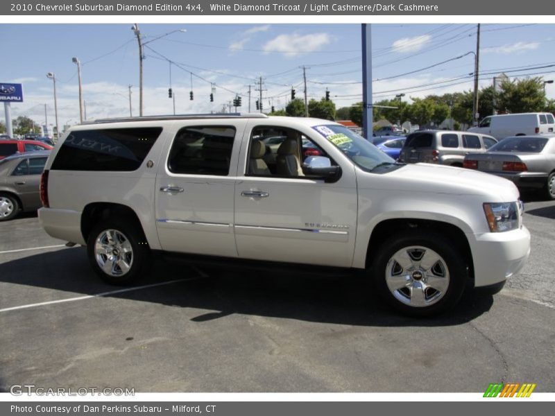 White Diamond Tricoat / Light Cashmere/Dark Cashmere 2010 Chevrolet Suburban Diamond Edition 4x4