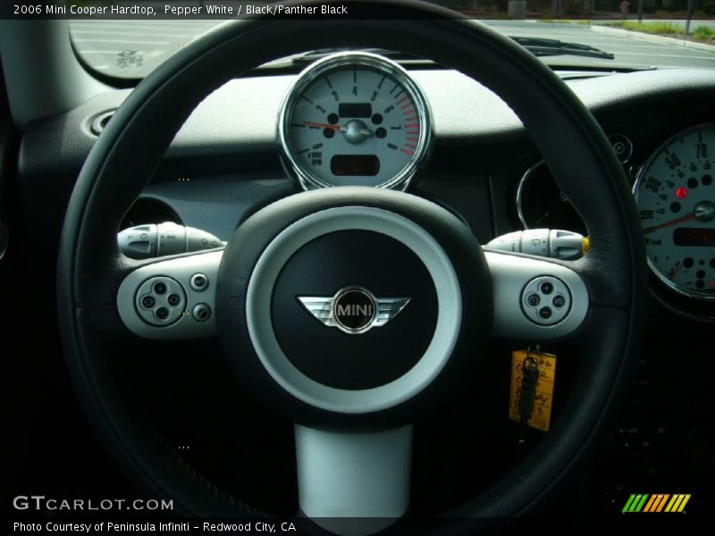 Pepper White / Black/Panther Black 2006 Mini Cooper Hardtop