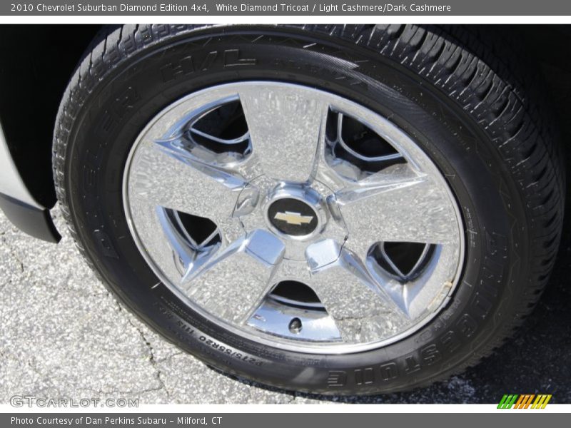 White Diamond Tricoat / Light Cashmere/Dark Cashmere 2010 Chevrolet Suburban Diamond Edition 4x4