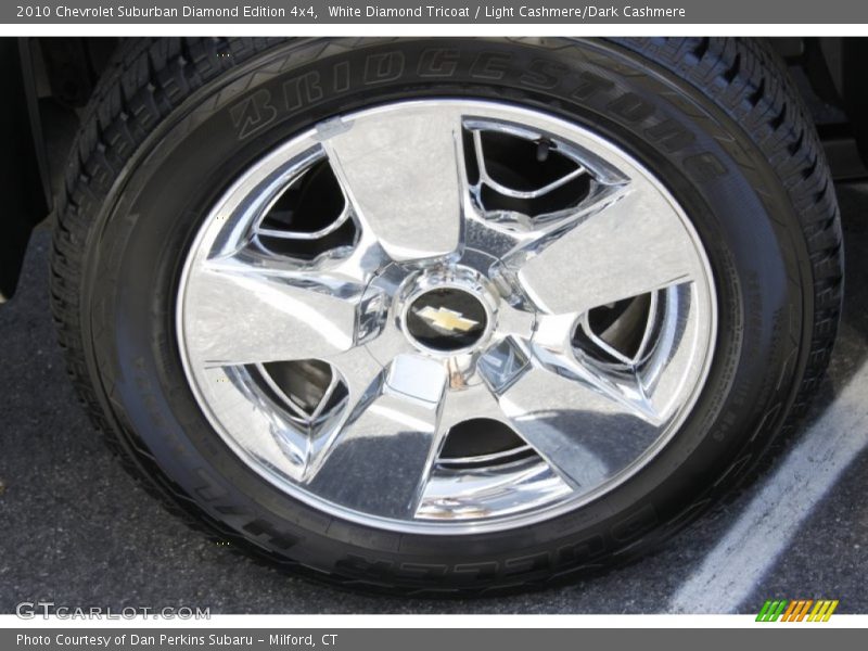 White Diamond Tricoat / Light Cashmere/Dark Cashmere 2010 Chevrolet Suburban Diamond Edition 4x4