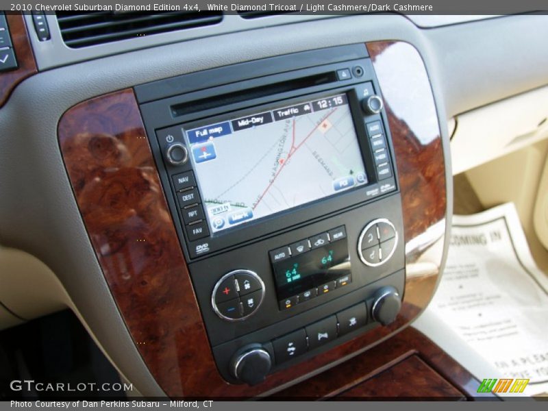 White Diamond Tricoat / Light Cashmere/Dark Cashmere 2010 Chevrolet Suburban Diamond Edition 4x4