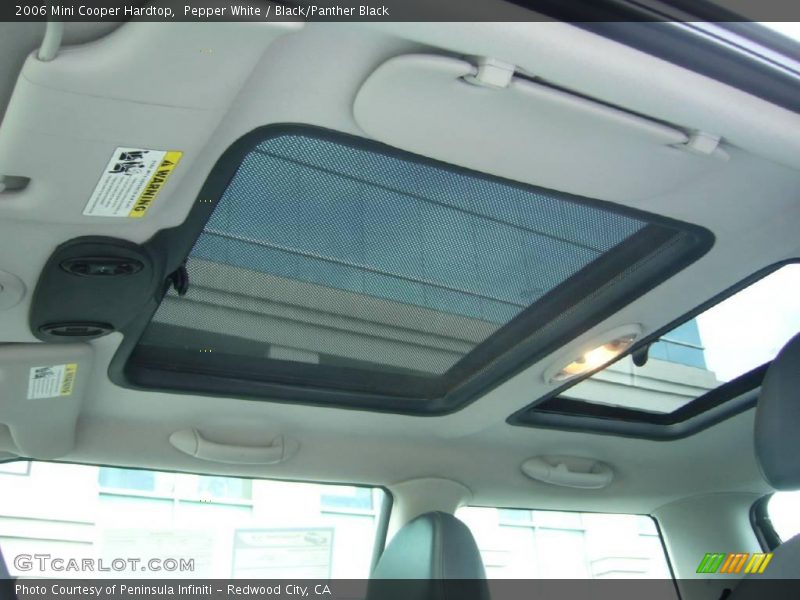 Pepper White / Black/Panther Black 2006 Mini Cooper Hardtop