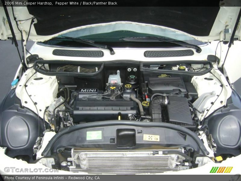 Pepper White / Black/Panther Black 2006 Mini Cooper Hardtop