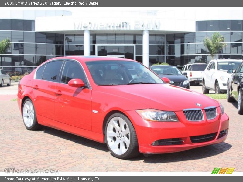 Electric Red / Beige 2006 BMW 3 Series 330i Sedan