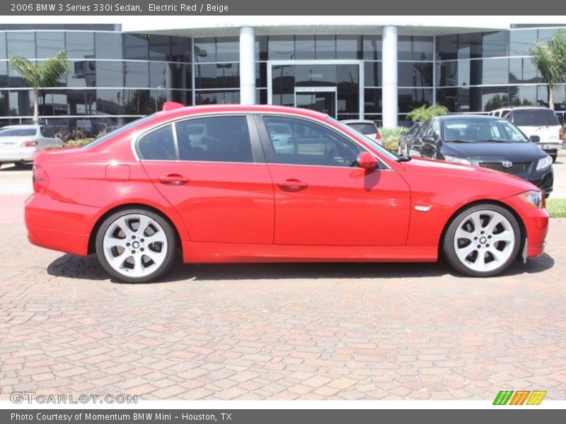 Electric Red / Beige 2006 BMW 3 Series 330i Sedan