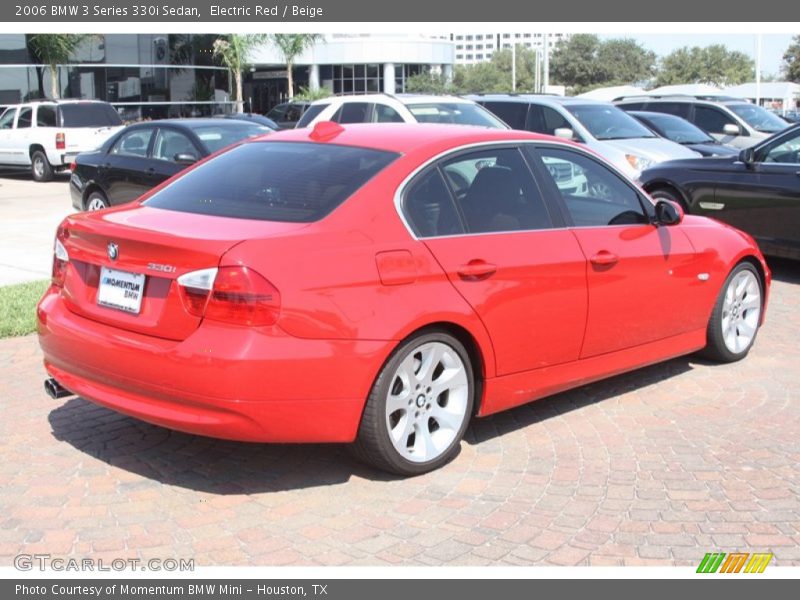 Electric Red / Beige 2006 BMW 3 Series 330i Sedan