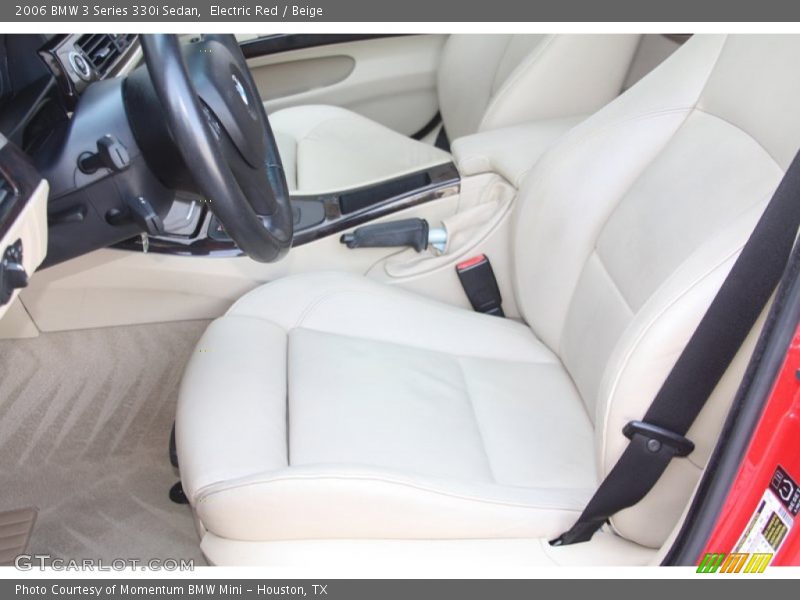 Electric Red / Beige 2006 BMW 3 Series 330i Sedan