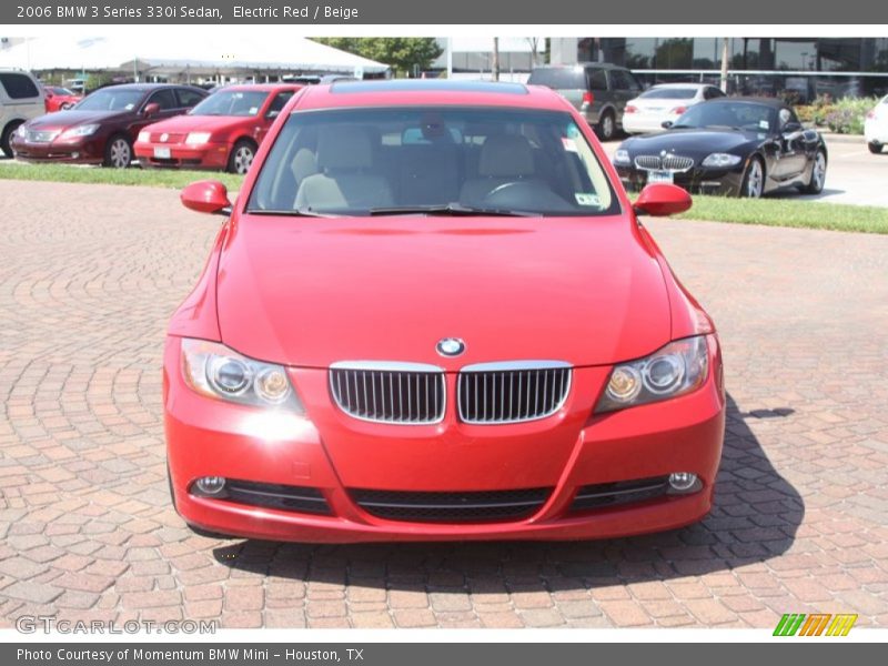 Electric Red / Beige 2006 BMW 3 Series 330i Sedan