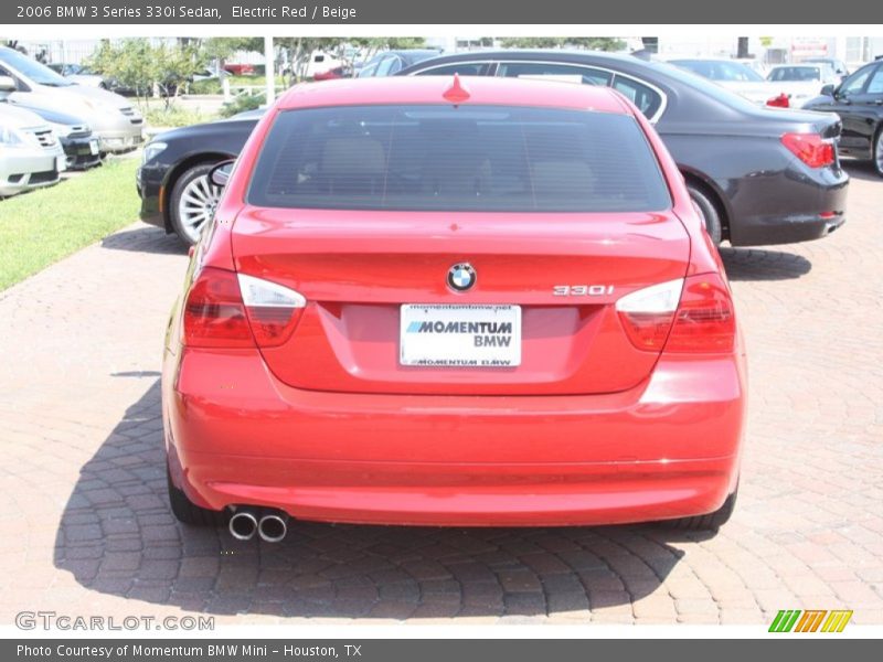 Electric Red / Beige 2006 BMW 3 Series 330i Sedan