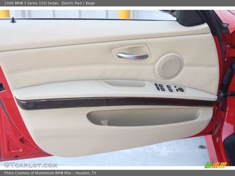 Electric Red / Beige 2006 BMW 3 Series 330i Sedan