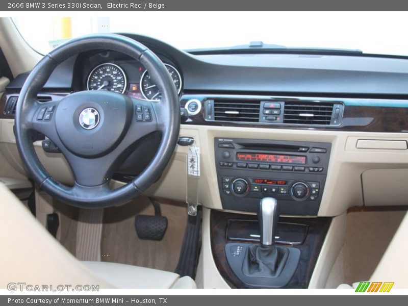 Electric Red / Beige 2006 BMW 3 Series 330i Sedan
