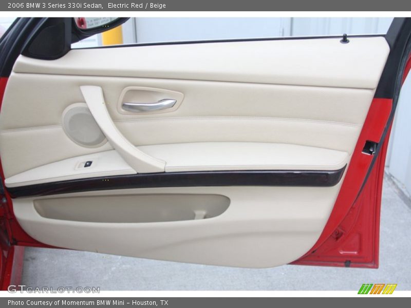 Electric Red / Beige 2006 BMW 3 Series 330i Sedan