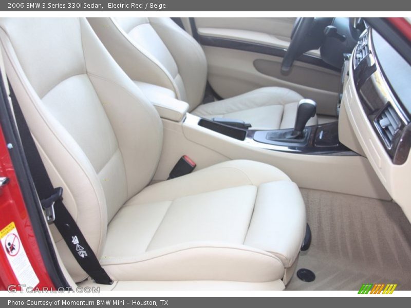 Electric Red / Beige 2006 BMW 3 Series 330i Sedan