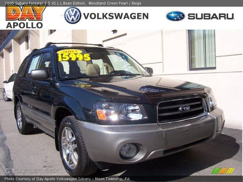 Woodland Green Pearl / Beige 2005 Subaru Forester 2.5 XS L.L.Bean Edition