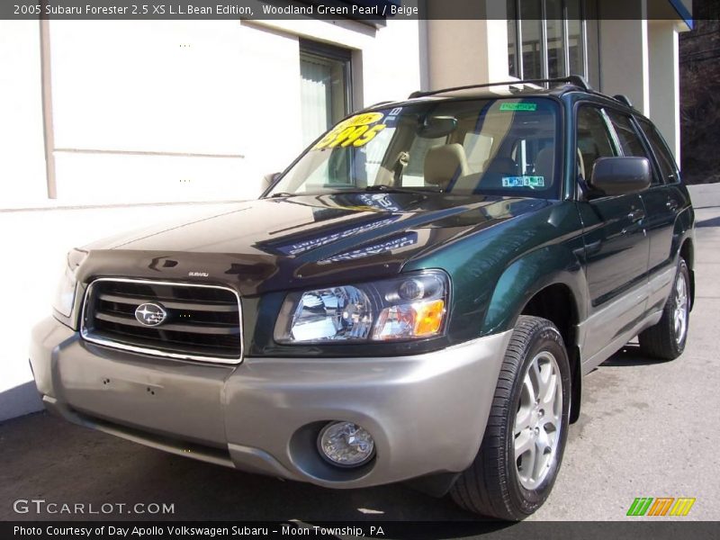 Woodland Green Pearl / Beige 2005 Subaru Forester 2.5 XS L.L.Bean Edition