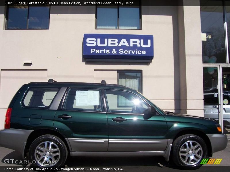 Woodland Green Pearl / Beige 2005 Subaru Forester 2.5 XS L.L.Bean Edition