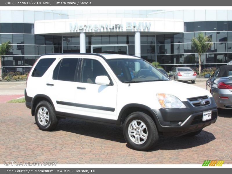 Taffeta White / Saddle 2002 Honda CR-V EX 4WD