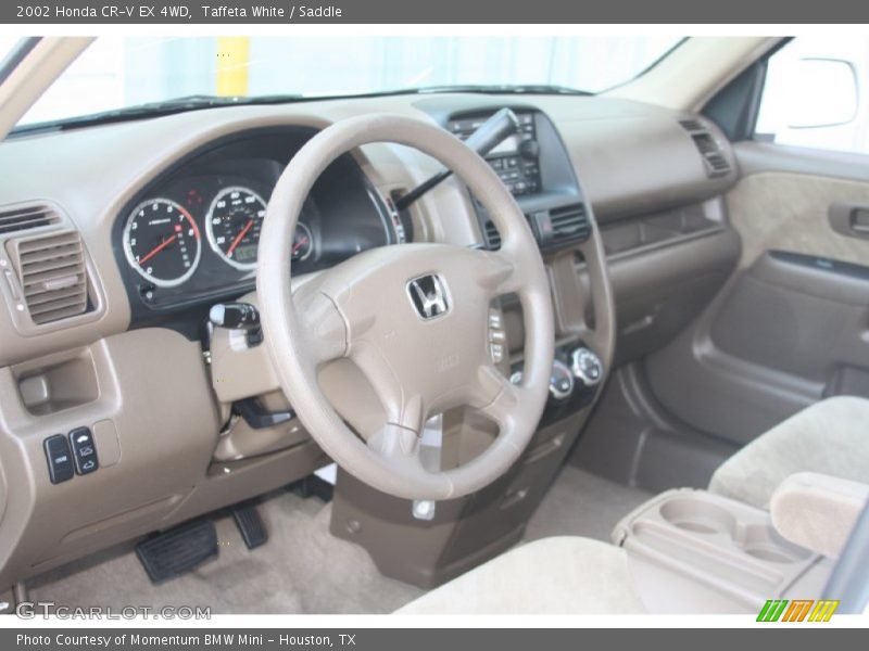 Taffeta White / Saddle 2002 Honda CR-V EX 4WD