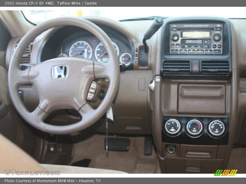 Taffeta White / Saddle 2002 Honda CR-V EX 4WD