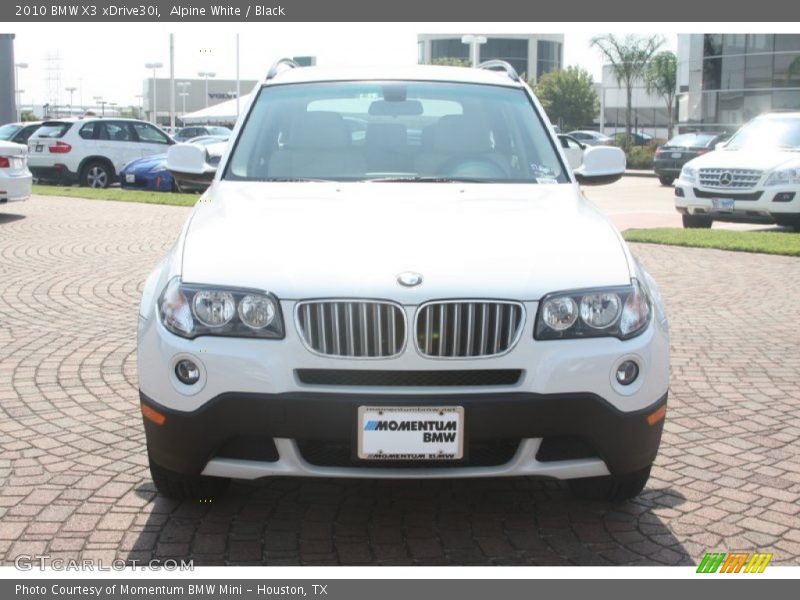 Alpine White / Black 2010 BMW X3 xDrive30i