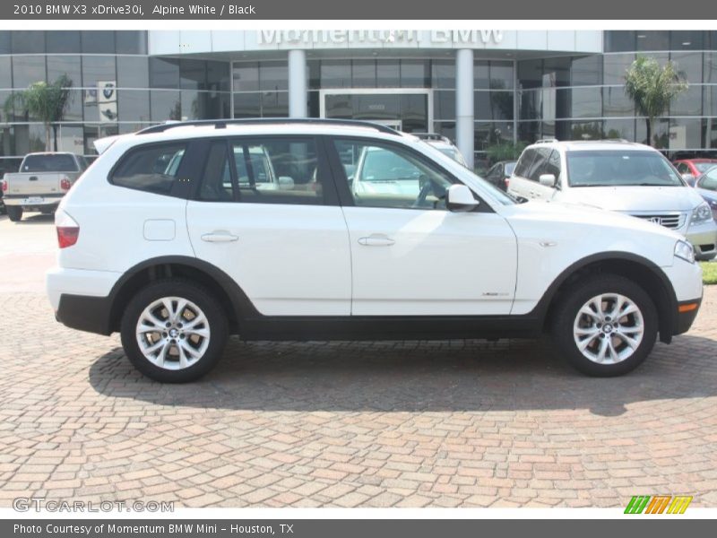 Alpine White / Black 2010 BMW X3 xDrive30i
