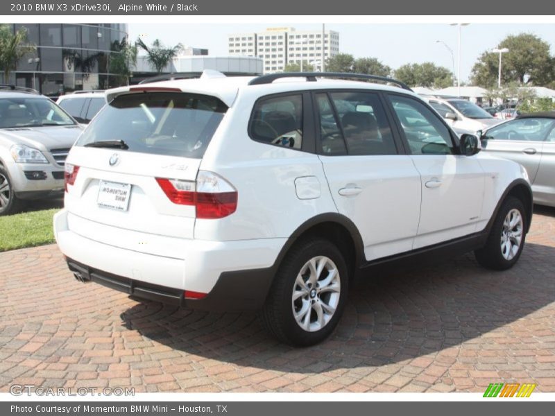 Alpine White / Black 2010 BMW X3 xDrive30i