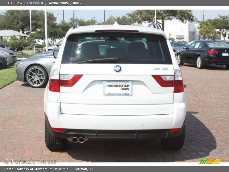 Alpine White / Black 2010 BMW X3 xDrive30i