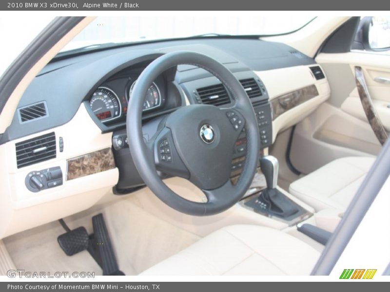 Alpine White / Black 2010 BMW X3 xDrive30i