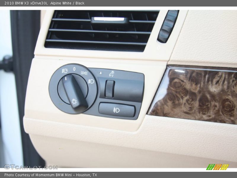Alpine White / Black 2010 BMW X3 xDrive30i