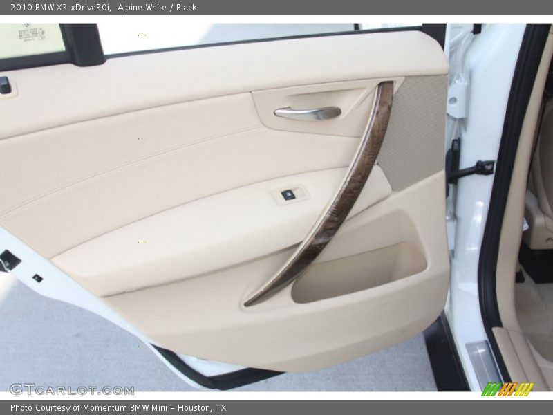 Alpine White / Black 2010 BMW X3 xDrive30i