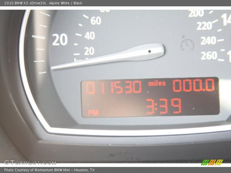 Alpine White / Black 2010 BMW X3 xDrive30i