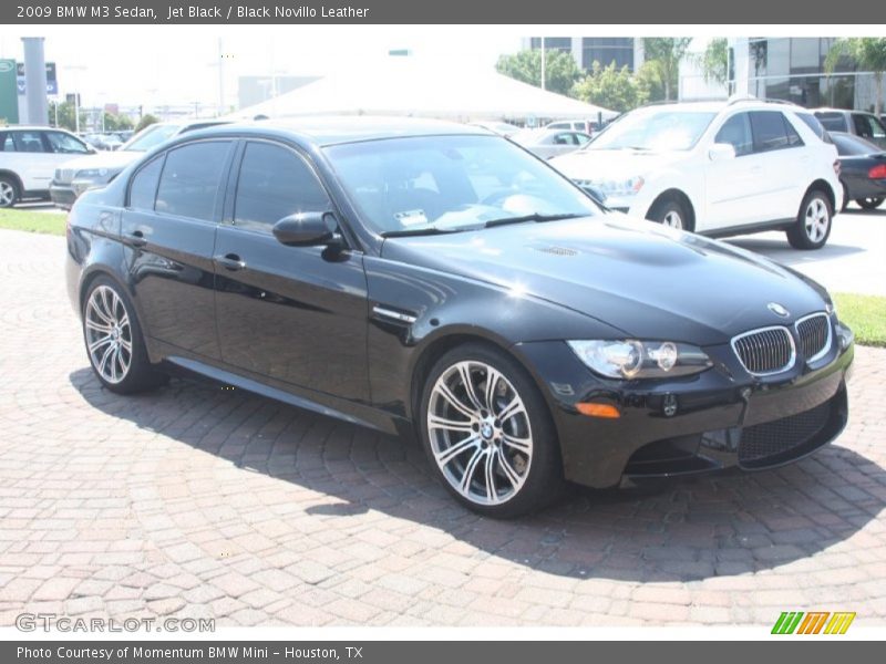 Jet Black / Black Novillo Leather 2009 BMW M3 Sedan