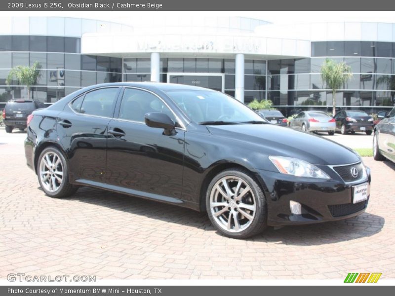 Obsidian Black / Cashmere Beige 2008 Lexus IS 250