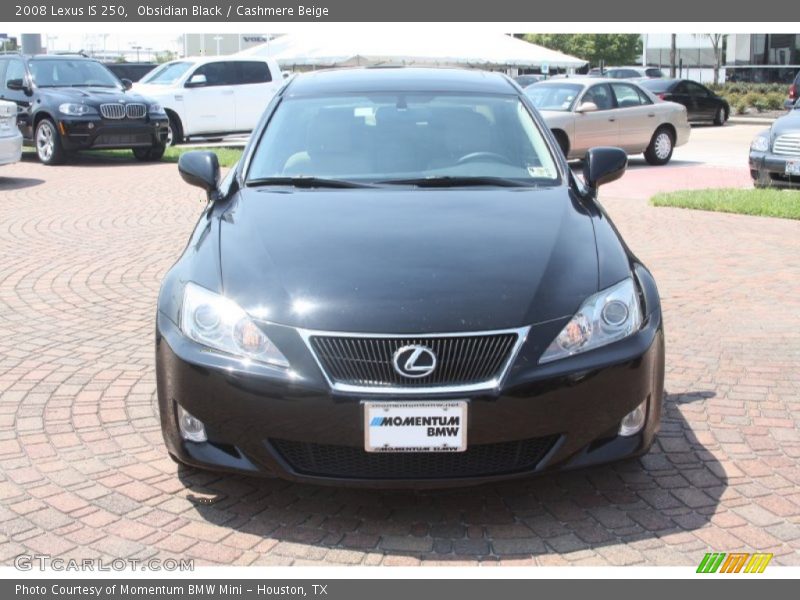 Obsidian Black / Cashmere Beige 2008 Lexus IS 250