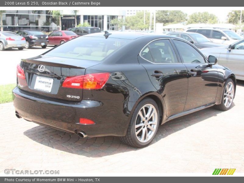 Obsidian Black / Cashmere Beige 2008 Lexus IS 250
