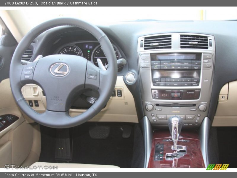 Obsidian Black / Cashmere Beige 2008 Lexus IS 250