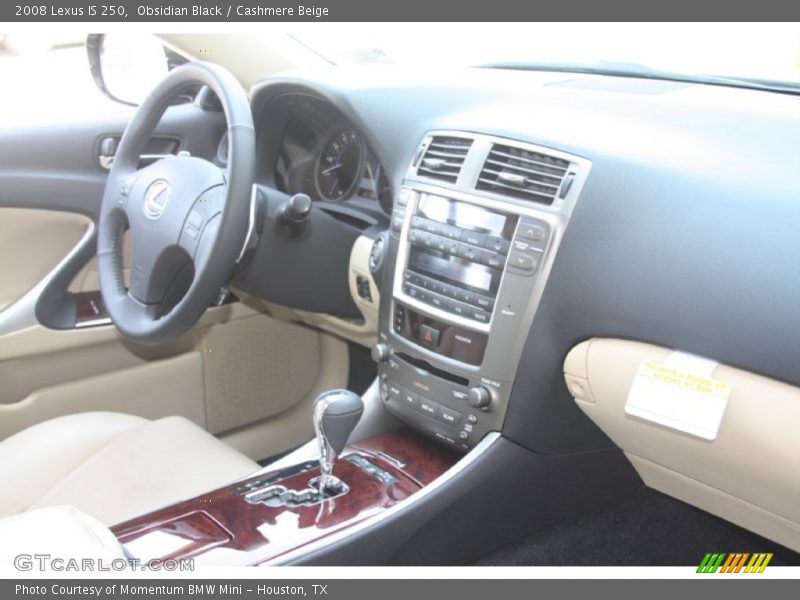 Obsidian Black / Cashmere Beige 2008 Lexus IS 250